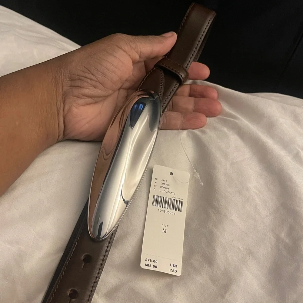Anthropologie Women’s Elongated Hardware Skinny Belt Size M NWT SoldOut Online